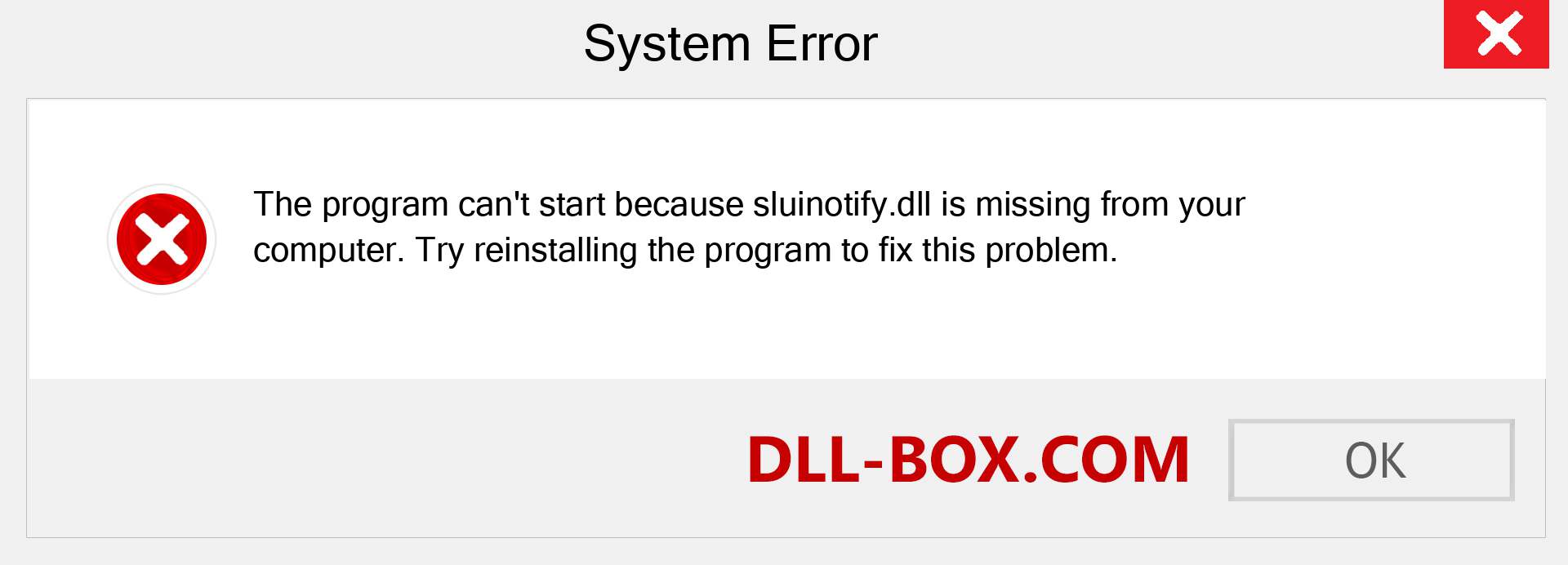  sluinotify.dll file is missing?. Download for Windows 7, 8, 10 - Fix  sluinotify dll Missing Error on Windows, photos, images