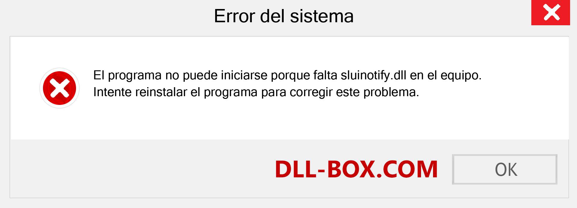 ¿Falta el archivo sluinotify.dll ?. Descargar para Windows 7, 8, 10 - Corregir sluinotify dll Missing Error en Windows, fotos, imágenes