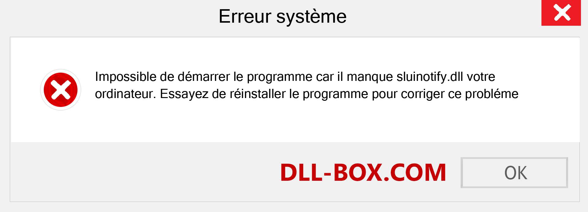 Le fichier sluinotify.dll est manquant ?. Télécharger pour Windows 7, 8, 10 - Correction de l'erreur manquante sluinotify dll sur Windows, photos, images